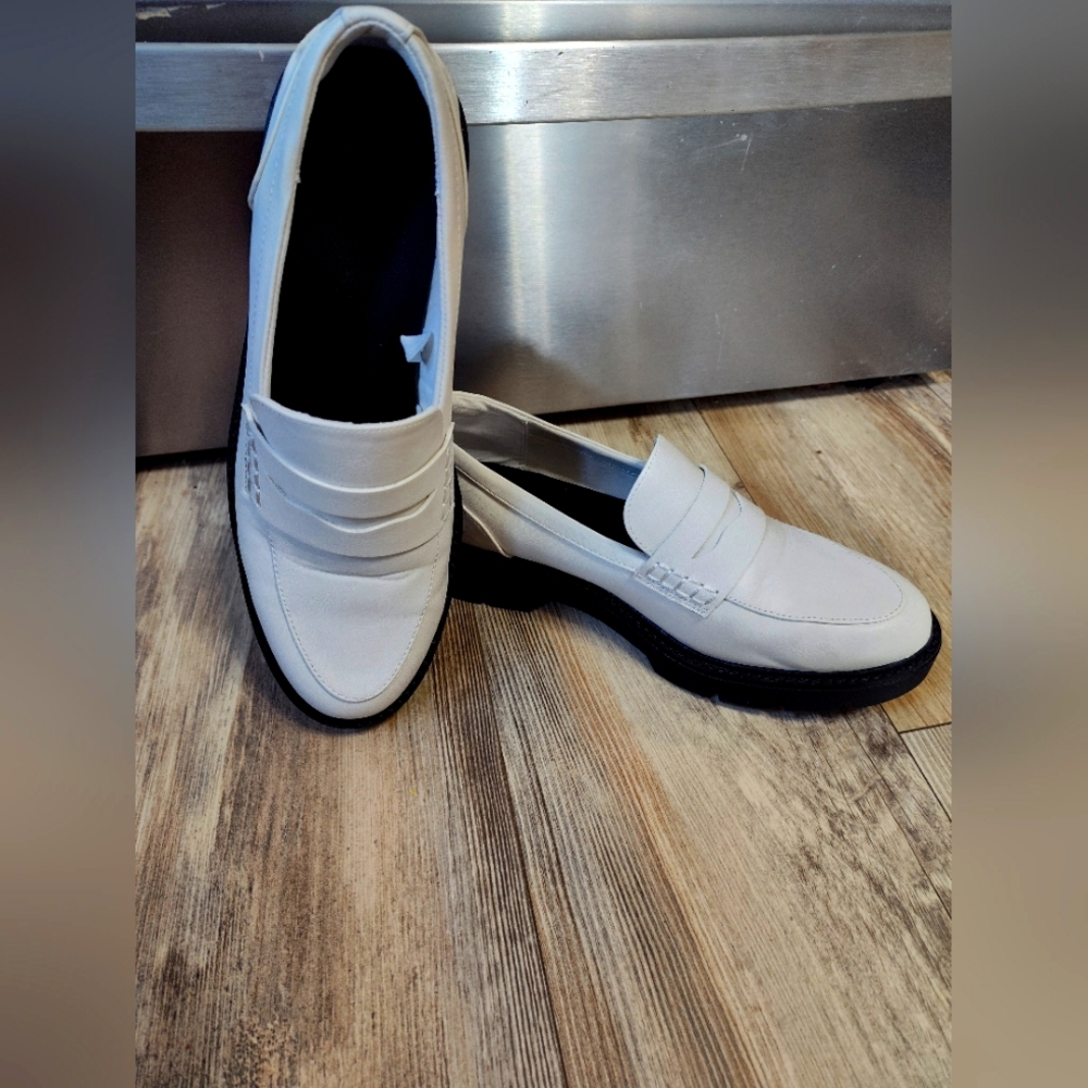 White, A New Day, size 9.5 loafers, women's shoes